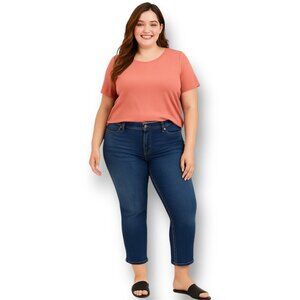 Torrid‎  Blue High Rise Perfect Boyfriend Ankle Jeans Vintage Stretch Denim 18S